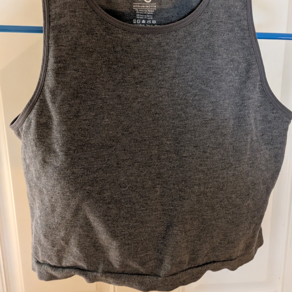 Kindred Bravely Dark Gray Crop Top Nursing Bra